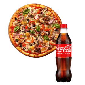 Cola und Pizza
